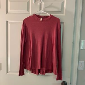 Free People Mock Neck Tee
